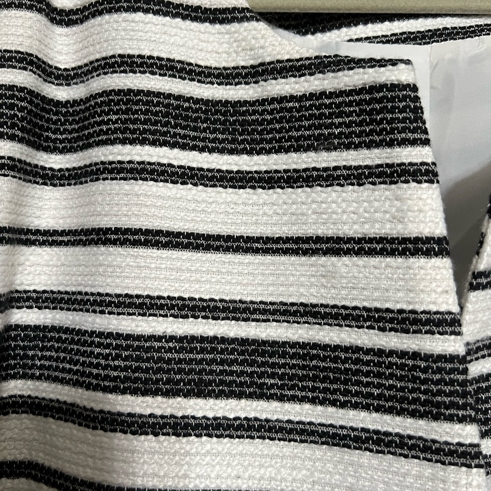 Black and white striped jacket